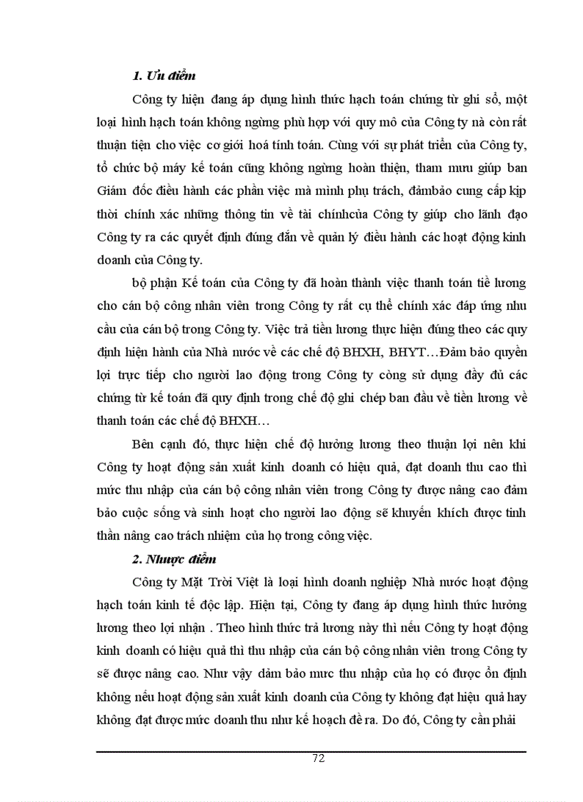 image for page Công tác tổ chức kế toán tiền lương và các khoản trích nộp theo lương tại Công ty Mặt Trời Việt 1