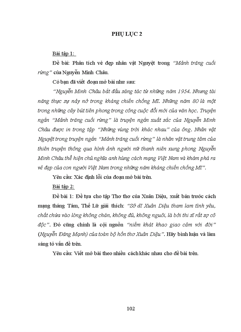 image for page Rèn kĩ năng viết đoạn mở bài trong bài văn nghị luận cho học sinh Trung học phổ thông