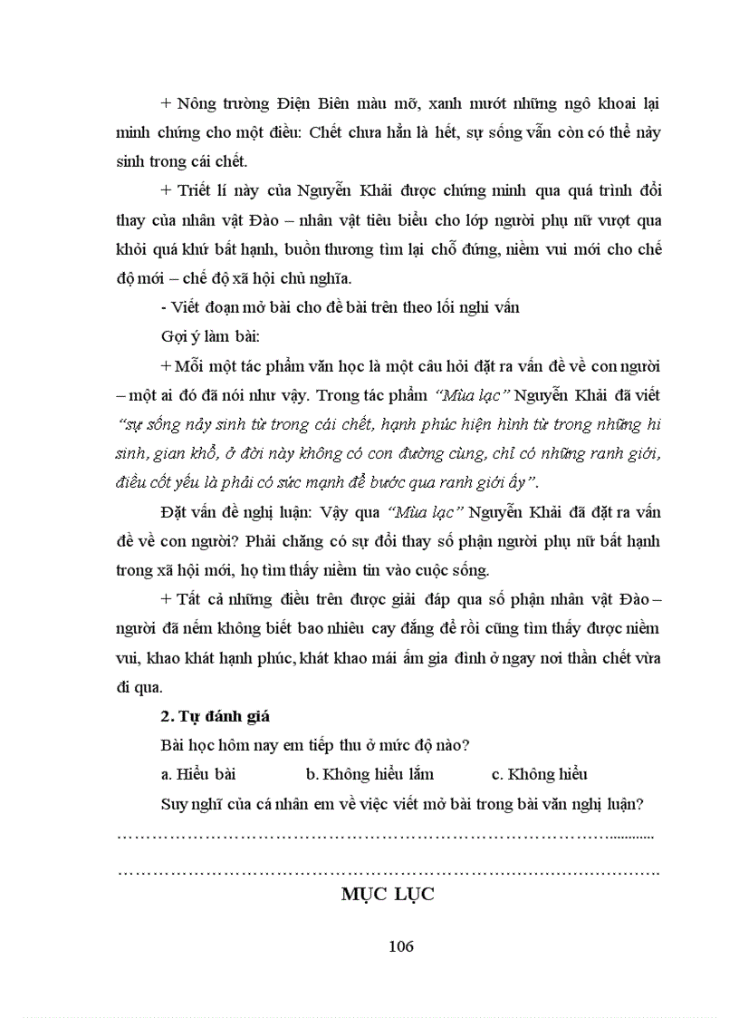 image for page Rèn kĩ năng viết đoạn mở bài trong bài văn nghị luận cho học sinh Trung học phổ thông