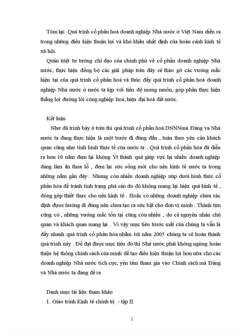 image for page Cổ phần hoá doanh nghiệp trong quá trình chuyển đổi nền kinh tế 1