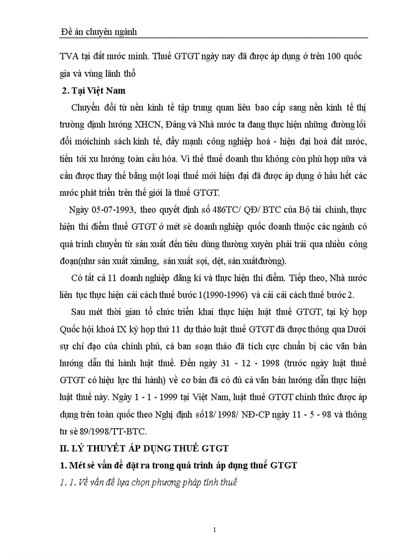 Bàn về thuế giá trị gia tăng và hạch toán thuế giá trị gia tăng ở Việt Nam hiện nay 1