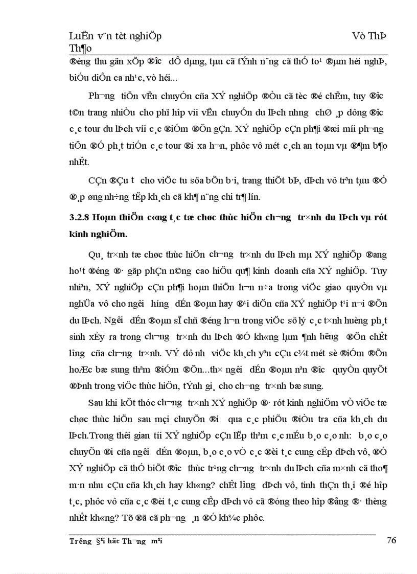 image for page Giải pháp phát triển hoạt động kinh doanh lữ hành nội địa của Xí nghiệp Đầu tư và phát triển du lịch Sông Hồng thuộc Công ty Du lịch và thương mại tổng hợp Thăng Long 1