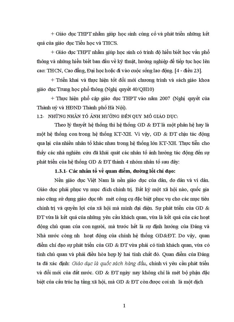 image for page Dự báo phát triển giáo dục THPT của Thủ đô Hà Nội đến năm 2015 1