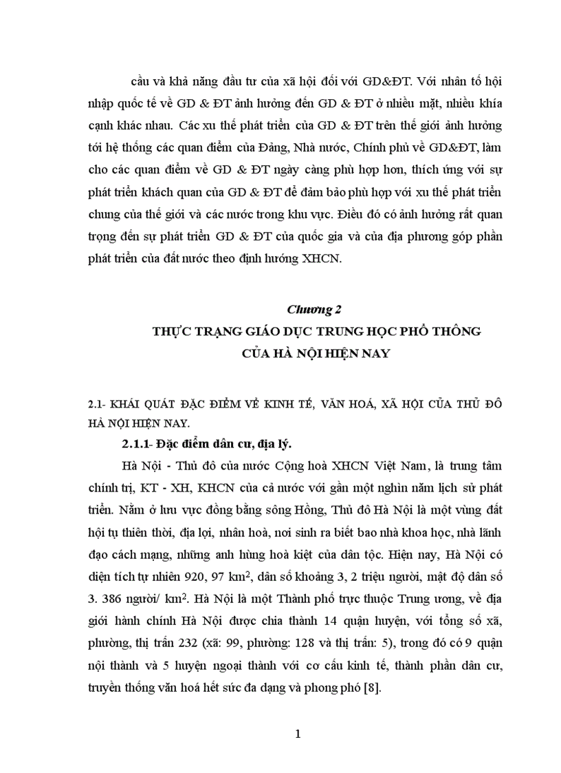 image for page Dự báo phát triển giáo dục THPT của Thủ đô Hà Nội đến năm 2015 1