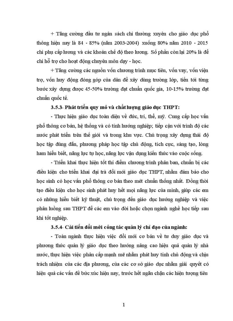 image for page Dự báo phát triển giáo dục THPT của Thủ đô Hà Nội đến năm 2015 1