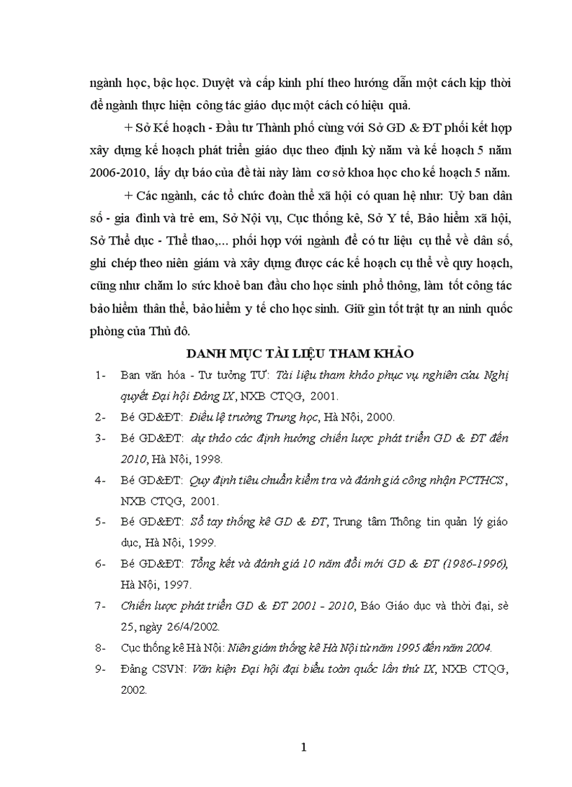 image for page Dự báo phát triển giáo dục THPT của Thủ đô Hà Nội đến năm 2015 1