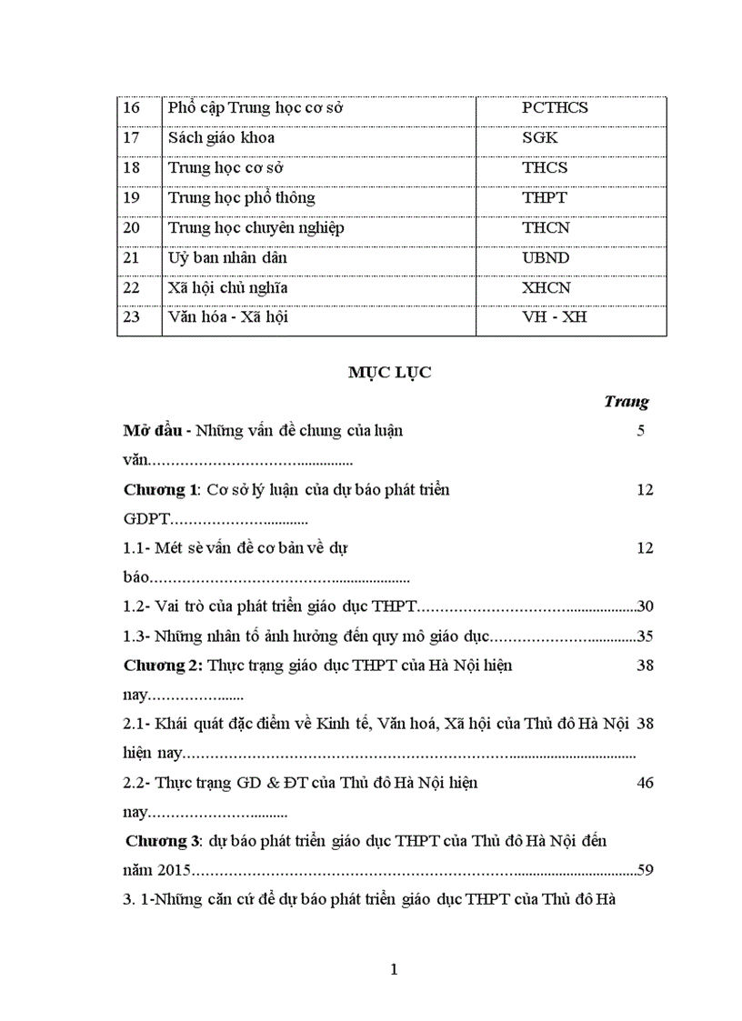 image for page Dự báo phát triển giáo dục THPT của Thủ đô Hà Nội đến năm 2015 1