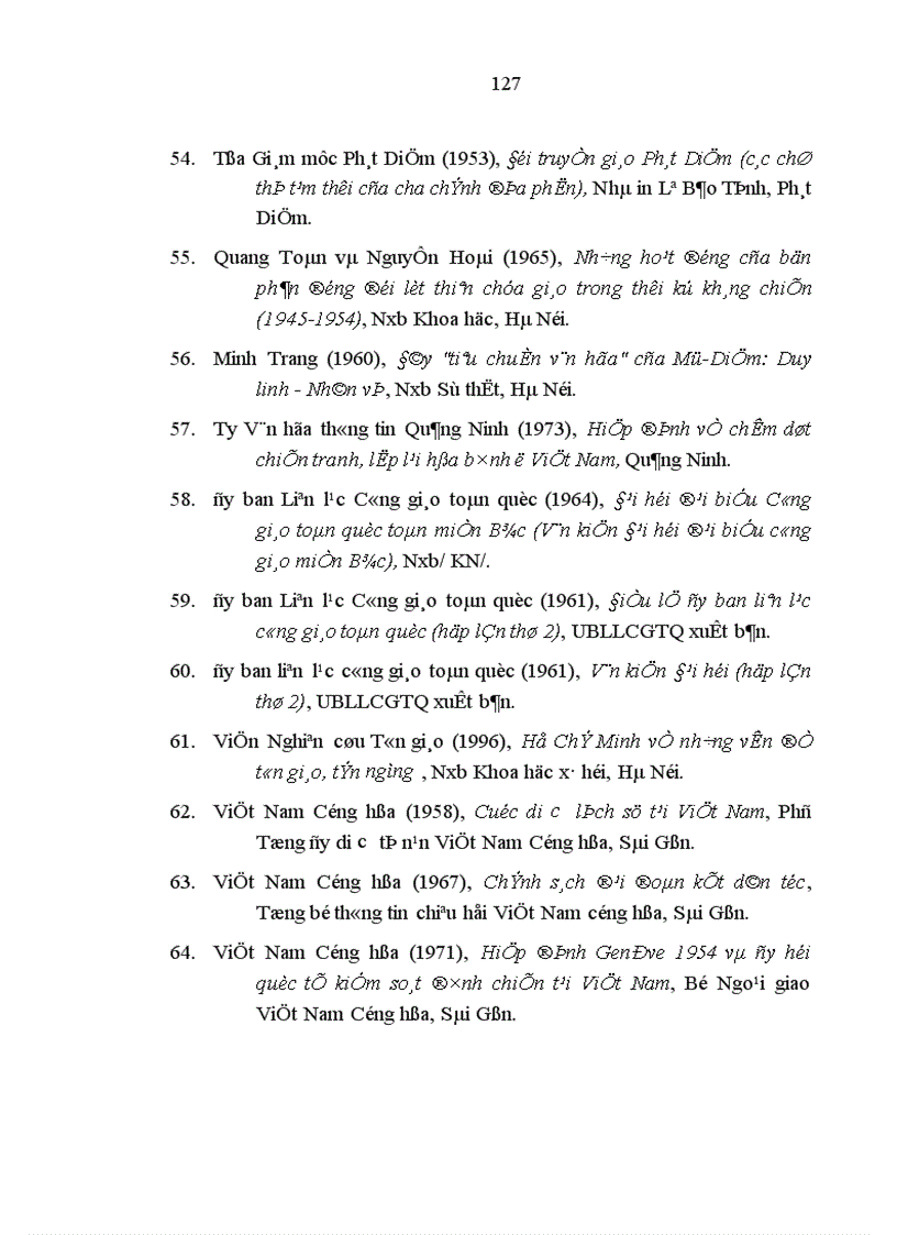image for page Đạo Công Giáo với chính trị ở Việt Nam trong giai đoạn từ 1954 đến 1975