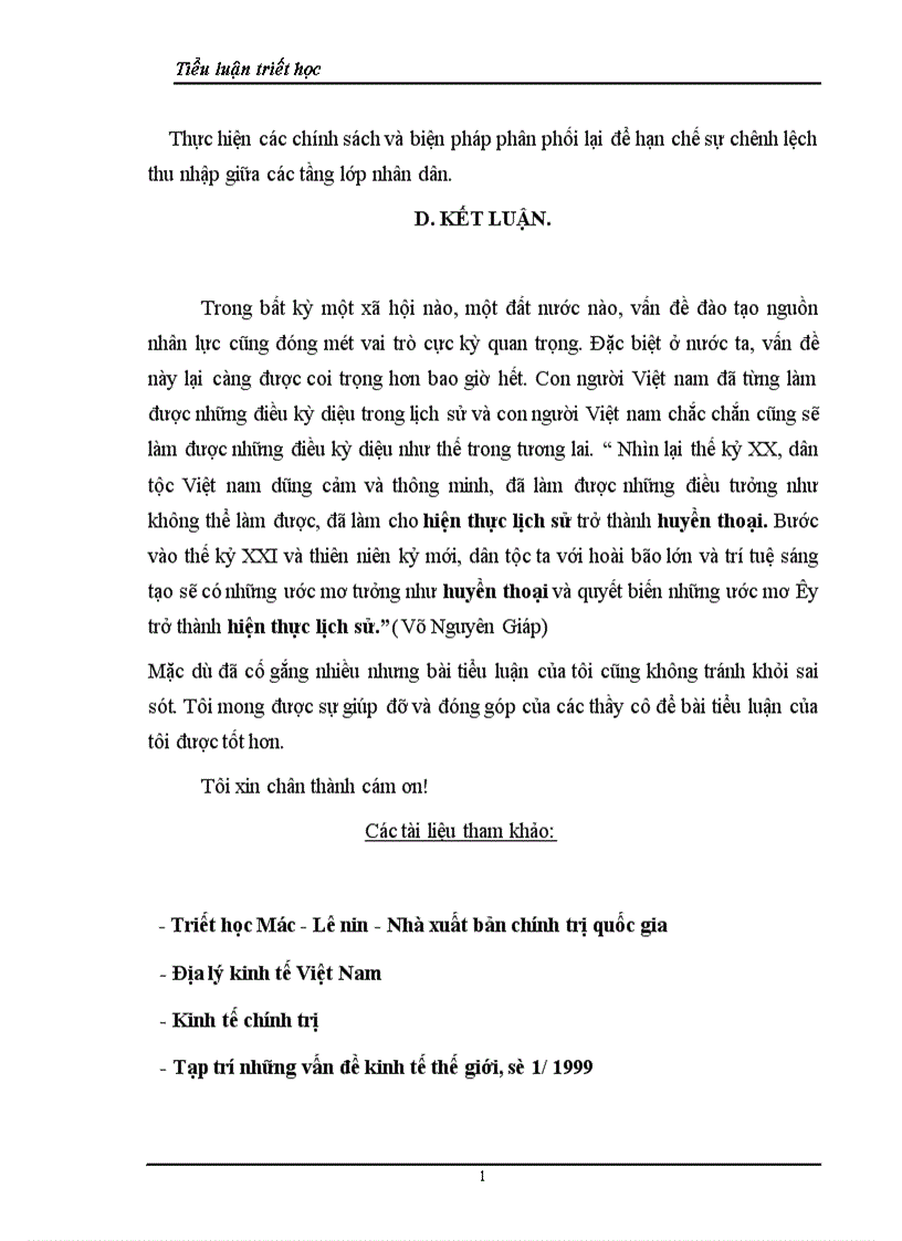 image for page Lý luận về con người và vấn đề về đào tạo nguồn lực con người trong sự nghiệp công nghiệp hoá hiện đại hoá đất nước 1