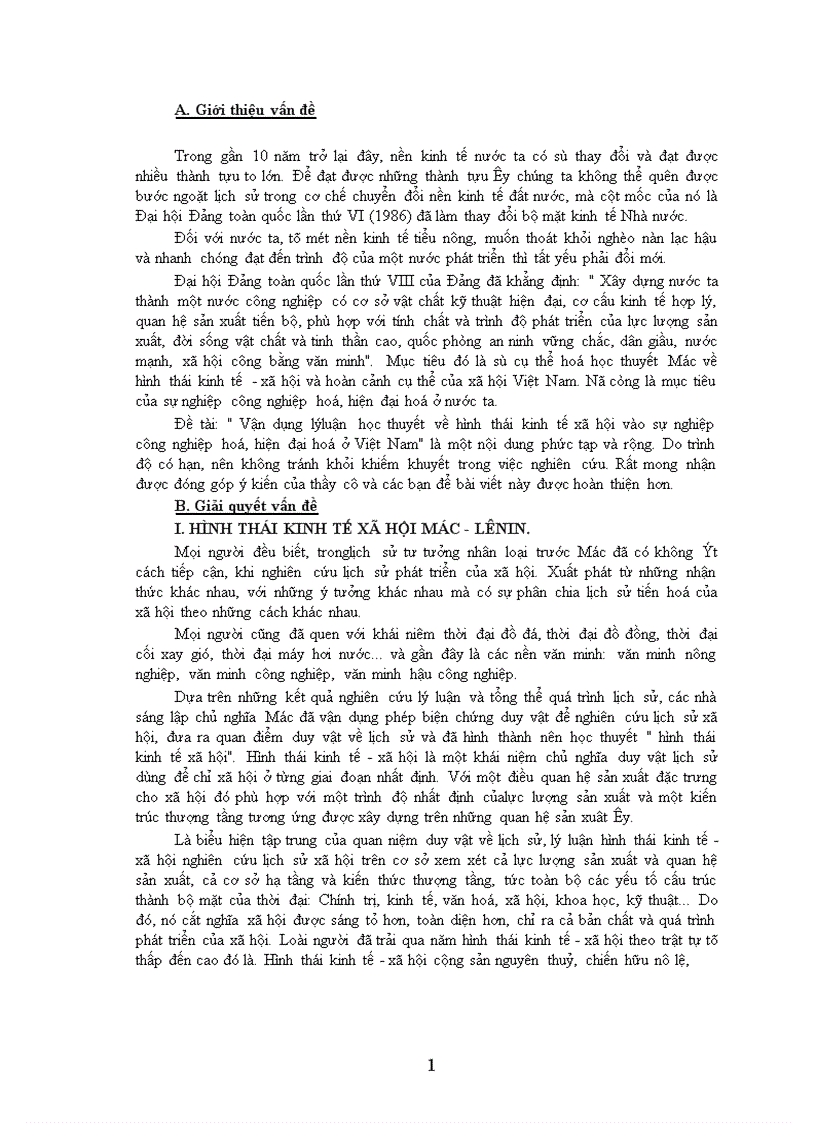 image for page Vận dụng lýluận học thuyết về hình thái kinh tế xã hội vào sự nghiệp công nghiệp hoá hiện đại hoá ở Việt Nam 1