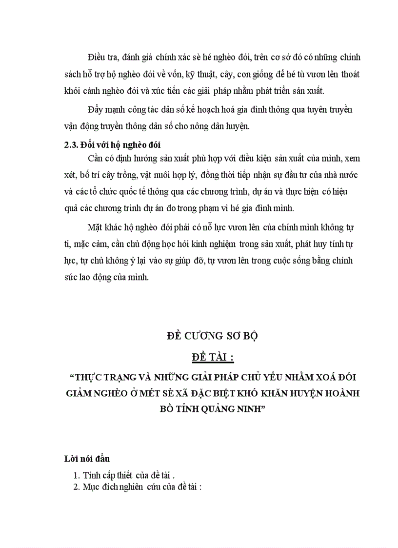 image for page Thực trạng và những giải pháp chủ yếu nhằm xoá đói giảm nghèo ở một số xã đặc biệt khó khăn huyện Sóc Sơn Thành phố Hà nội 1