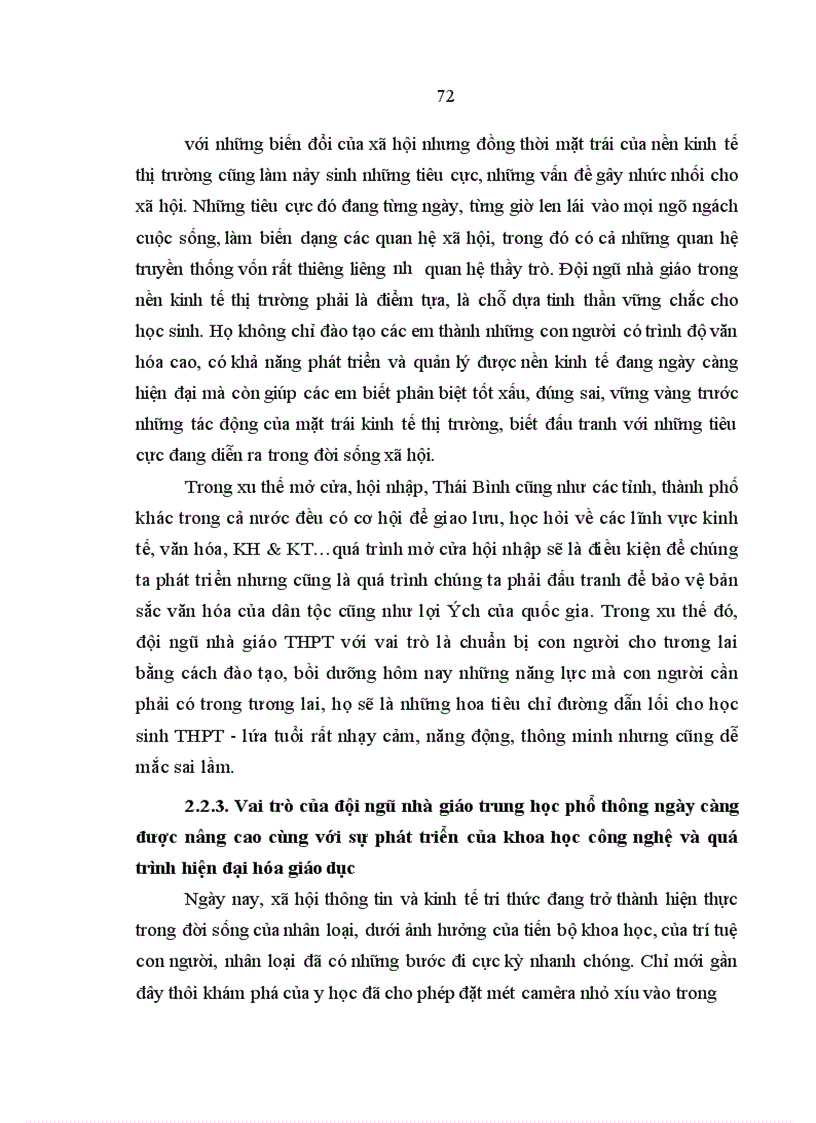 image for page Nâng cao vai trò của đội ngũ nhà giáo trong quá trình đào tạo nguồn nhân lực ở các trường THPT tỉnh Thái Bình hiện nay