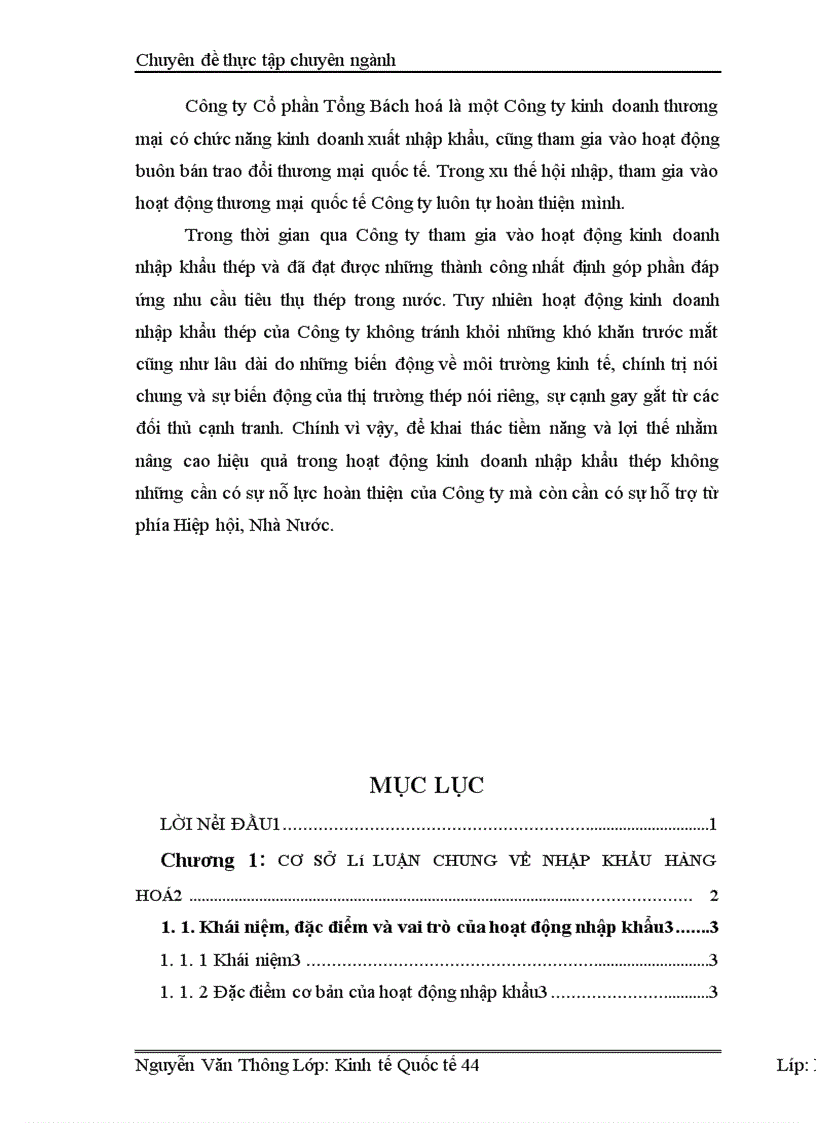 image for page Hoạt động nhập khẩu thép của Công ty Cổ phần Tổng Bách hoá Bộ Thương mại Thực trạng và giải pháp 1