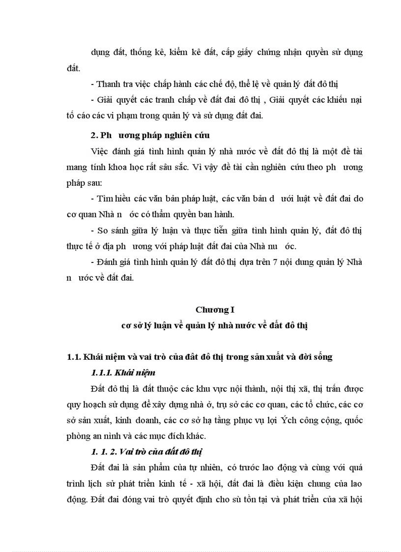 Một số vấn đề quản lý nhà nước về đất đô thị 1