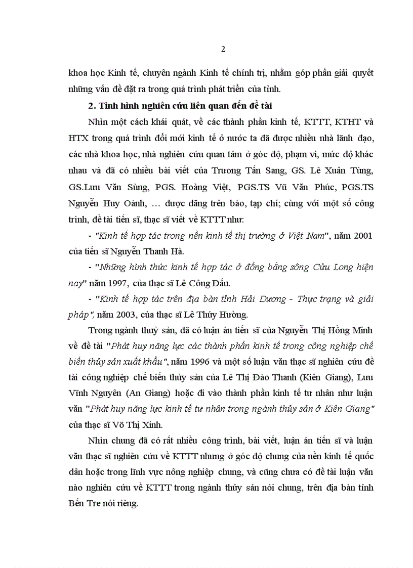 image for page Kinh tế tập thể trong ngành thủy sản tỉnh Bến Tre Thực trạng và giải pháp