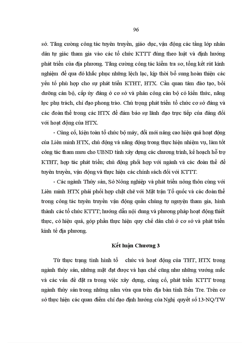 image for page Kinh tế tập thể trong ngành thủy sản tỉnh Bến Tre Thực trạng và giải pháp