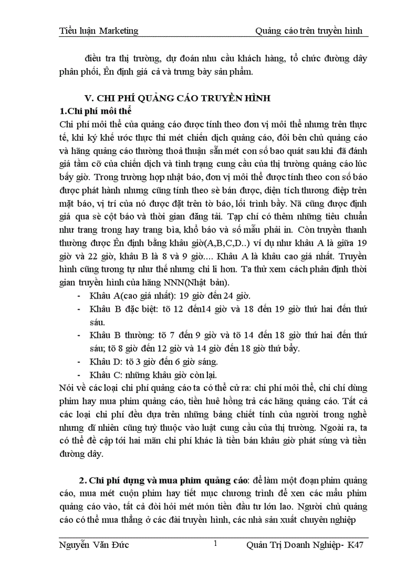 image for page Marketing Quảng cáo trên truyền hình