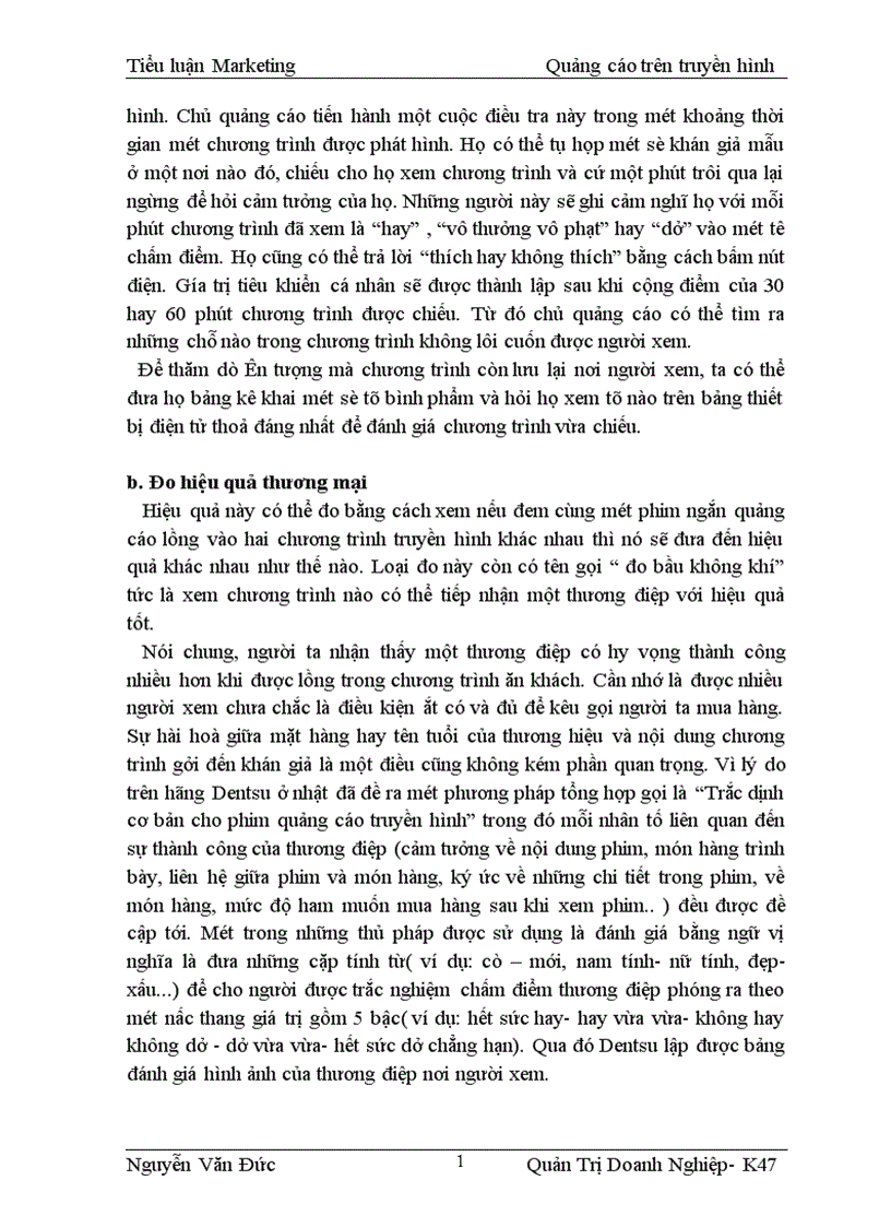 image for page Marketing Quảng cáo trên truyền hình