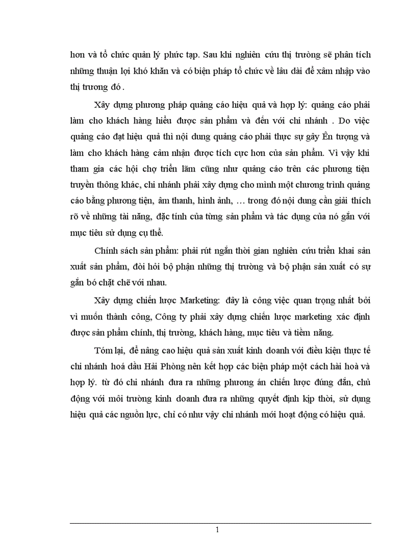 image for page Một số vấn đề về nâng cao hiệu quả sản xuất kinh doanh của Chi nhánh hoá dầu Hải Phòng 1