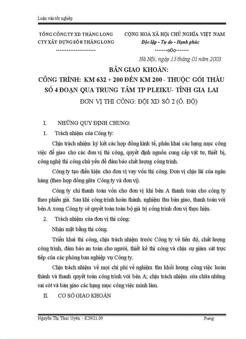 image for page Tổ chức công tác kế toán nguyên vật liệu ở Công ty xây dựng số 8 Thăng Long