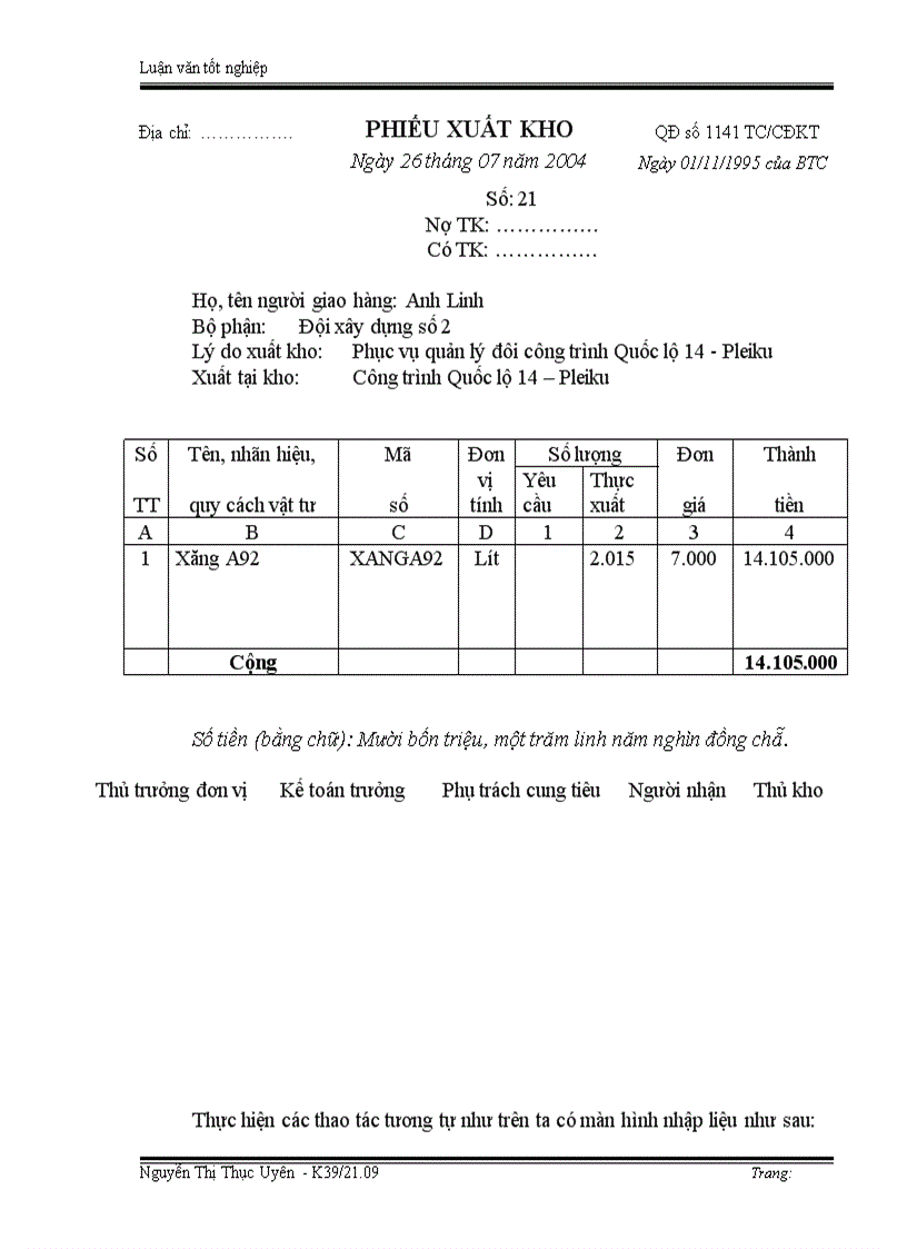 image for page Tổ chức công tác kế toán nguyên vật liệu ở Công ty xây dựng số 8 Thăng Long