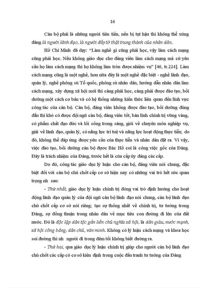 image for page Tư tưởng Hồ Chí Minh về giáo dục lý luận chính trị với việc nâng cao chất lượng đào tạo trung cấp lý luận chính trị ở Trường Chính trị tỉnh Sóc Trăng