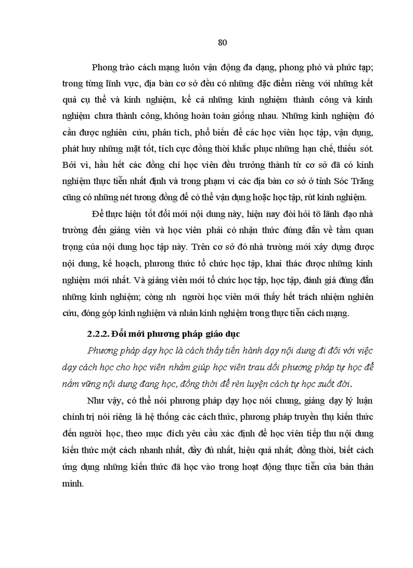 image for page Tư tưởng Hồ Chí Minh về giáo dục lý luận chính trị với việc nâng cao chất lượng đào tạo trung cấp lý luận chính trị ở Trường Chính trị tỉnh Sóc Trăng