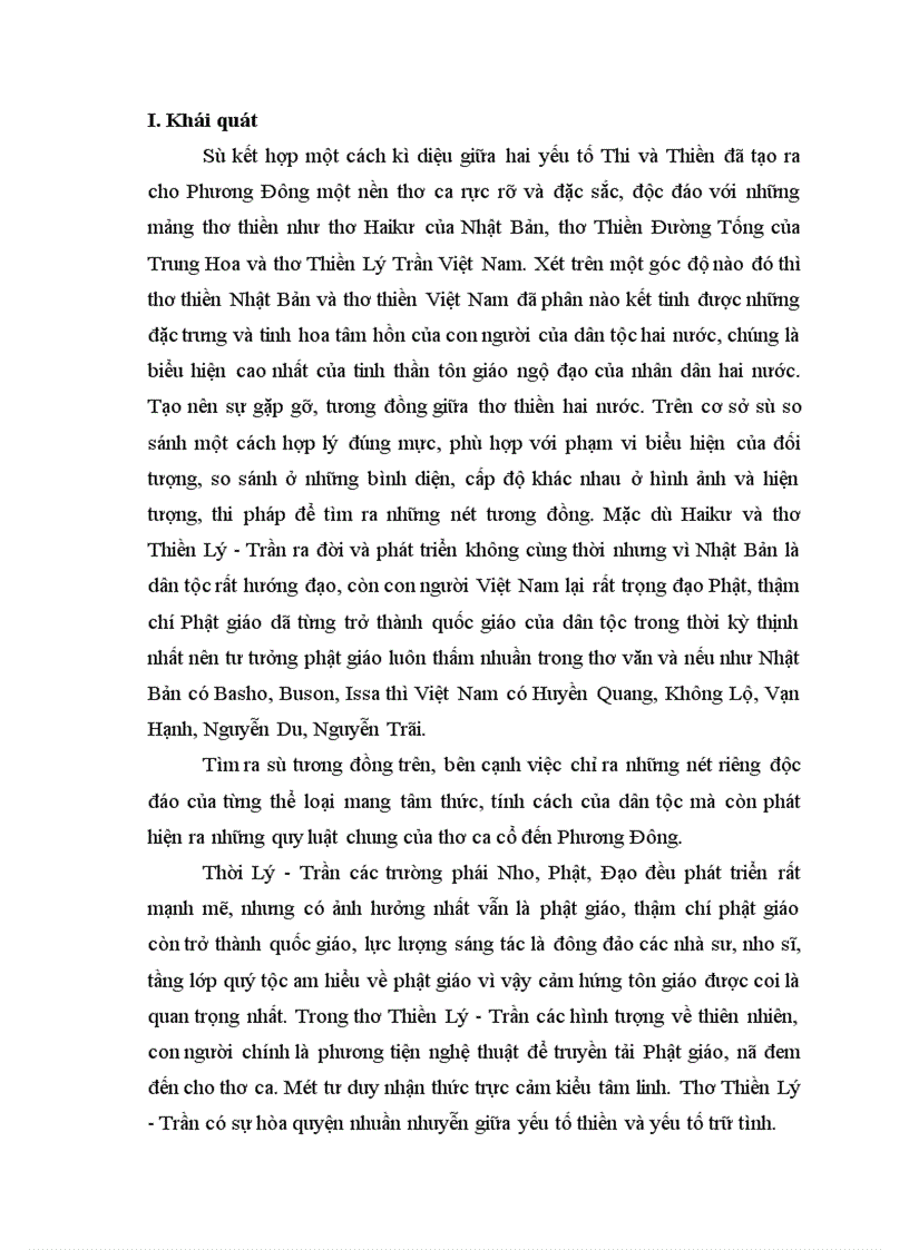 image for page sự tương đồng giữa Haikư và thơ Thiền Lý Trần