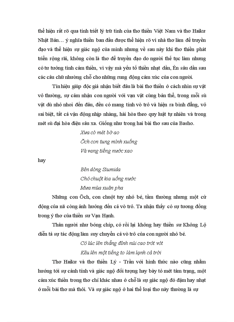 image for page sự tương đồng giữa Haikư và thơ Thiền Lý Trần