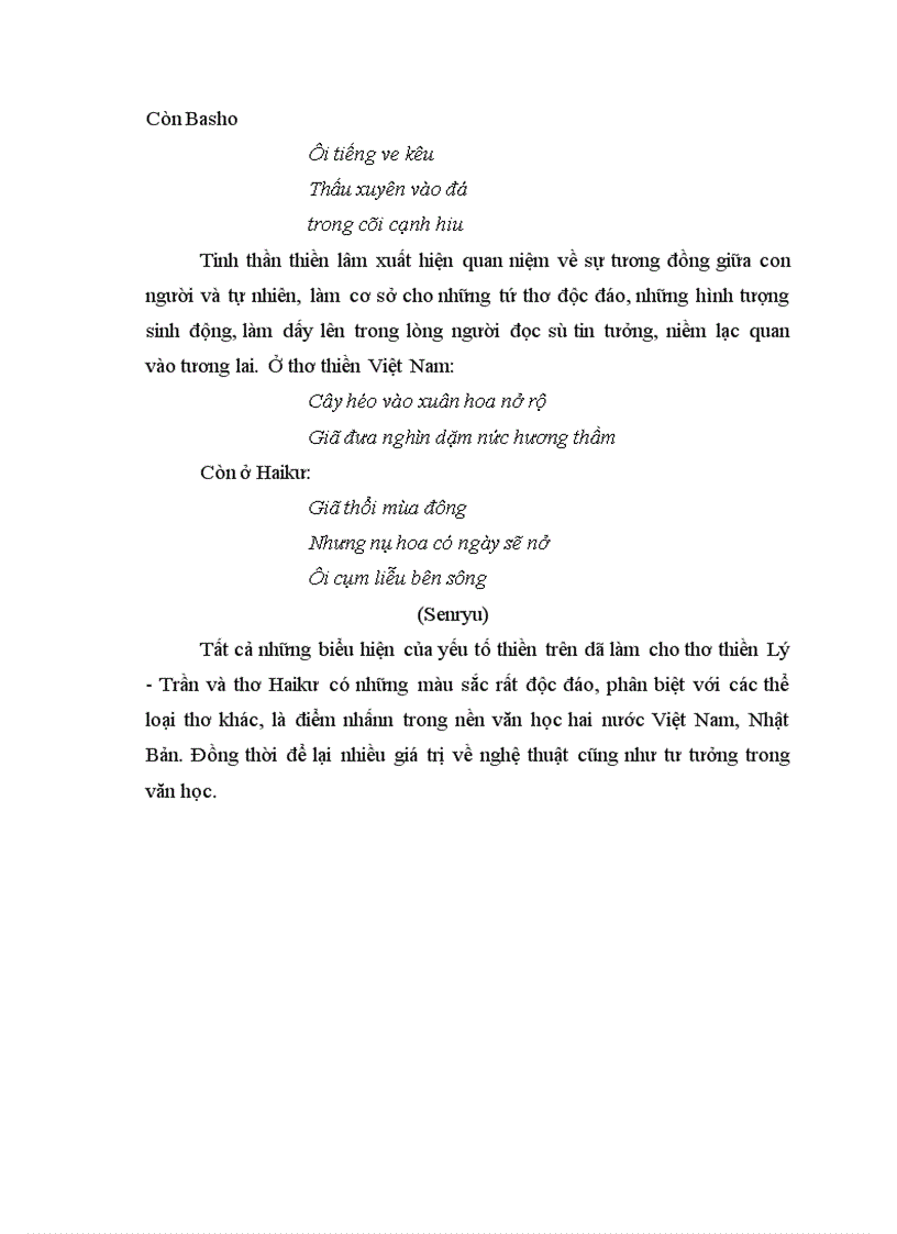 image for page sự tương đồng giữa Haikư và thơ Thiền Lý Trần