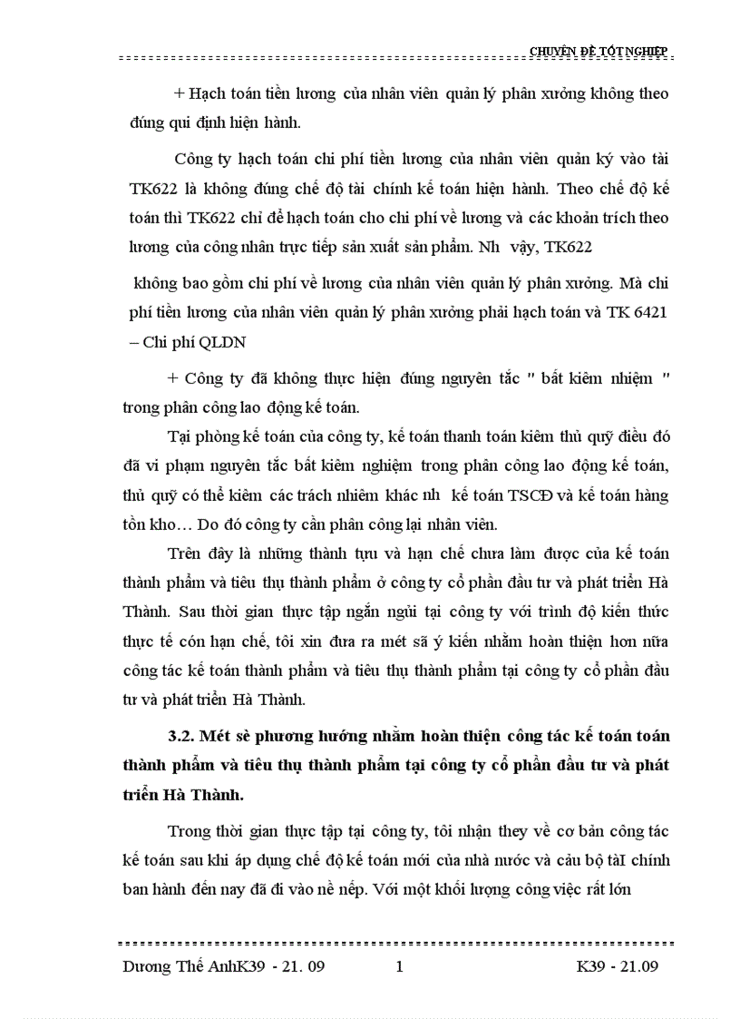 image for page Tổ chức công tác kế toán thành phẩm và tiêu thụ thành phẩm ở công ty cổ phần đầu tư và phát triển Hà thành