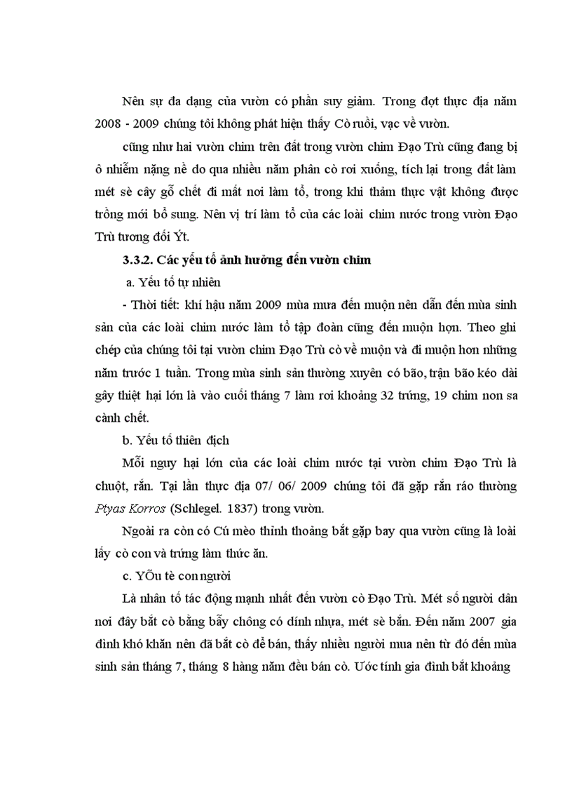 image for page Nghiên cứu thành phần loài chim và một số đặc điểm sinh thái học của các loài chim nước làm tổ tại vườn chim Chi Lăng Nam huyện Thanh Miện tỉnh Hải Dương