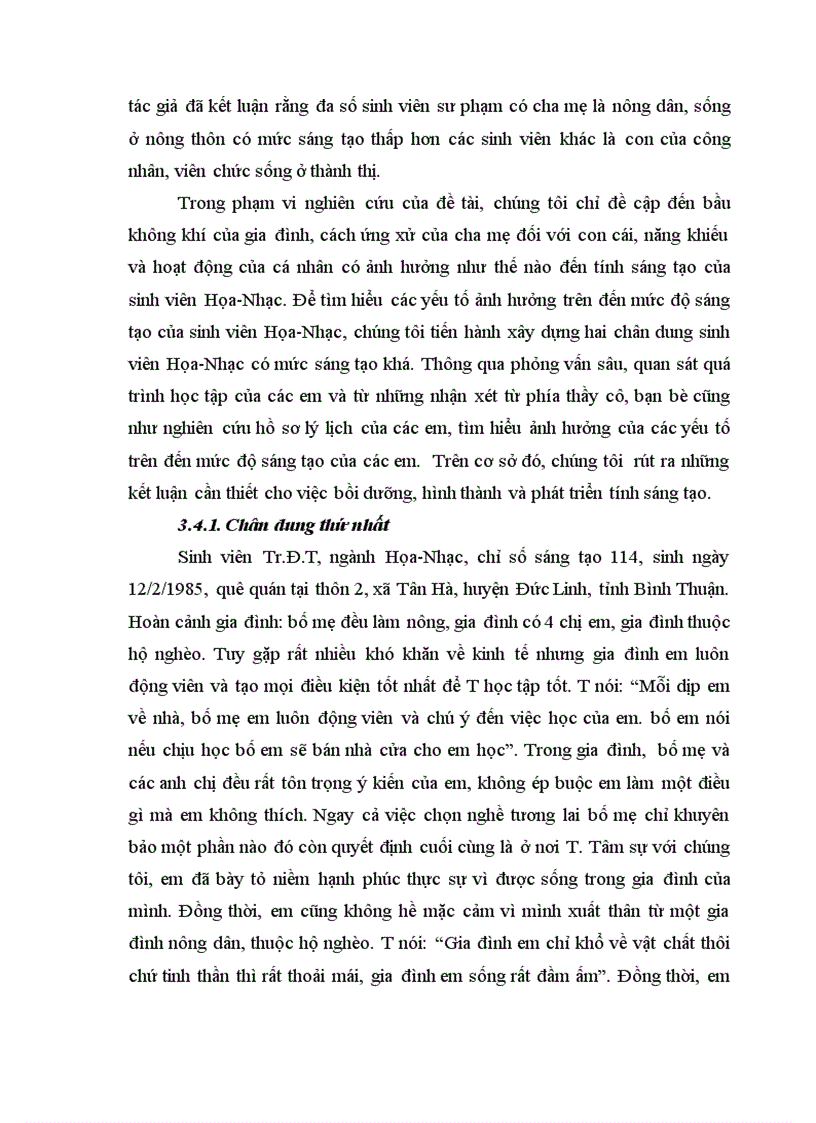 image for page Mức độ sáng tạo của sinh viên Họa Nhạc trường Cao đẳng Sư phạm Bình Thuận