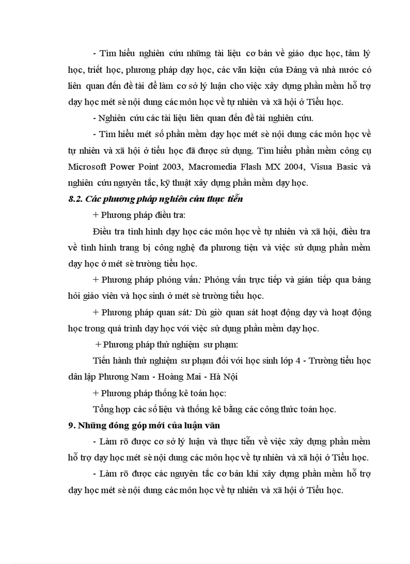 image for page Xây dựng phần mềm hỗ trợ dạy học một số nội dung các môn học về tự nhiên và xã hội ở Tiểu học bằng công nghệ đa phương tiện 1