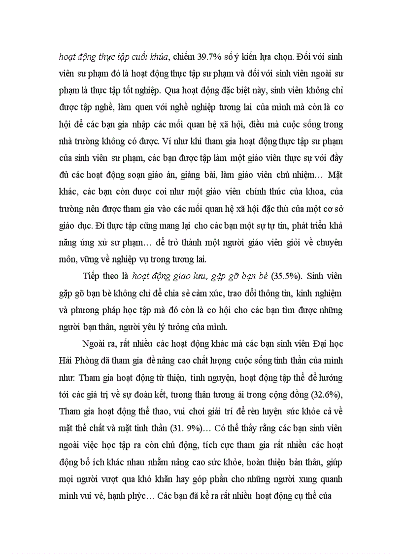 image for page Tìm hiểu định hướng giá trị chất lượng cuộc sống tinh thần của sinh viên ĐH Hải Phòng