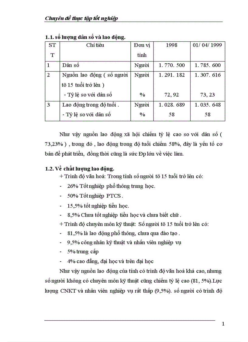 image for page Thực trạng về lao động việc làm và vấn đề giải quyết việc làm ở tỉnh Thái Bình 1