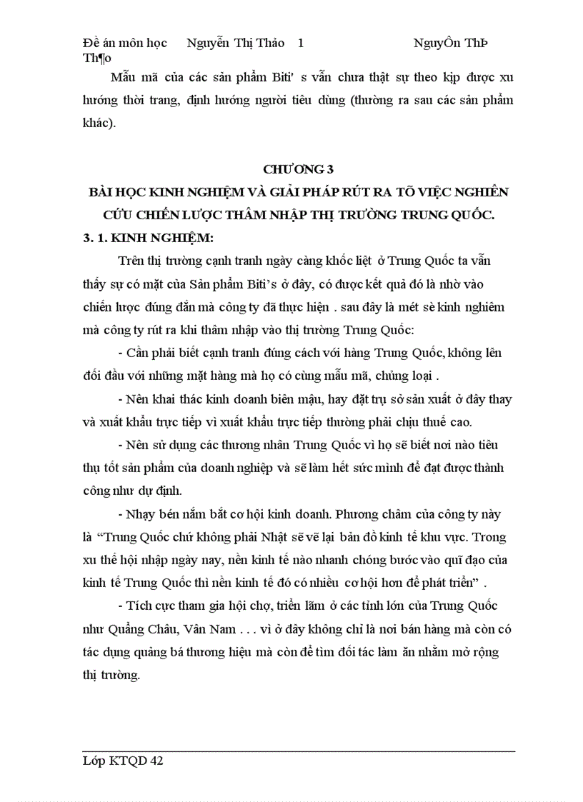 image for page Chiến lược thâm nhập thị trường Trung Quốc của công ty Bitis