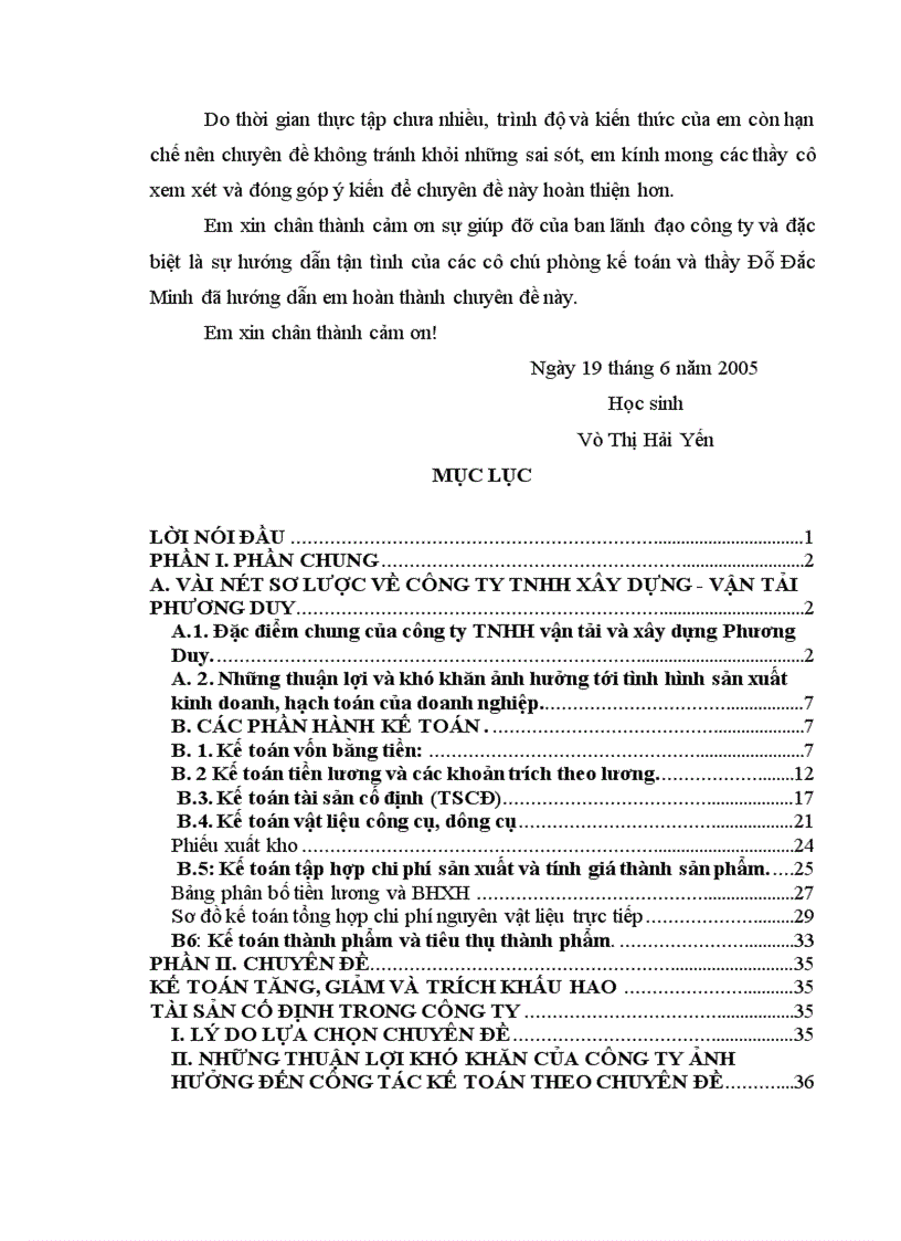 image for page kế toán tăng giảm và trích khấu hao tài sản cố định trong công ty TNHH vận tải và xây dựng Phương Duy