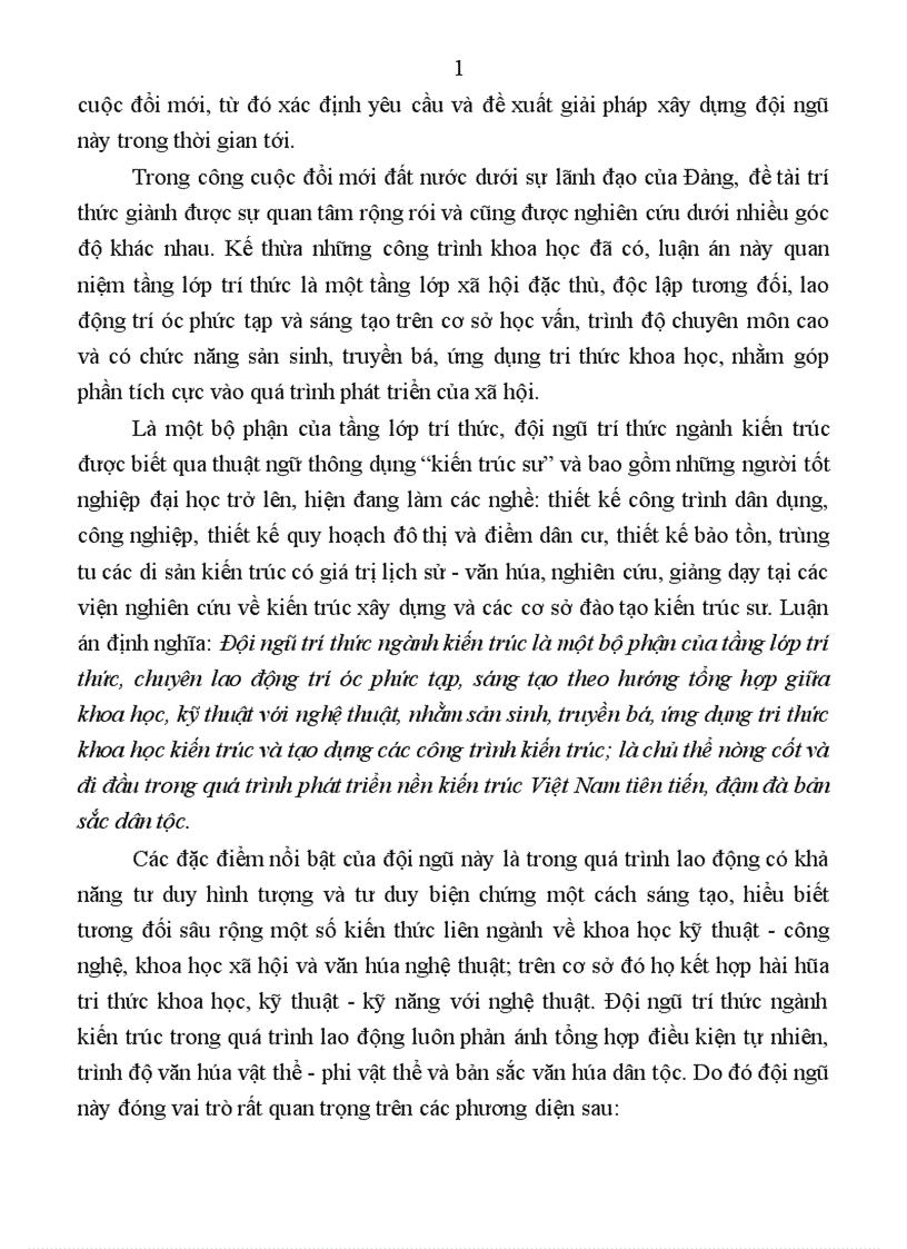 image for page Xây dựng đội ngũ trí thức ngành kiến trúc trong công cuộc đổi mới ở nước ta hiện nay