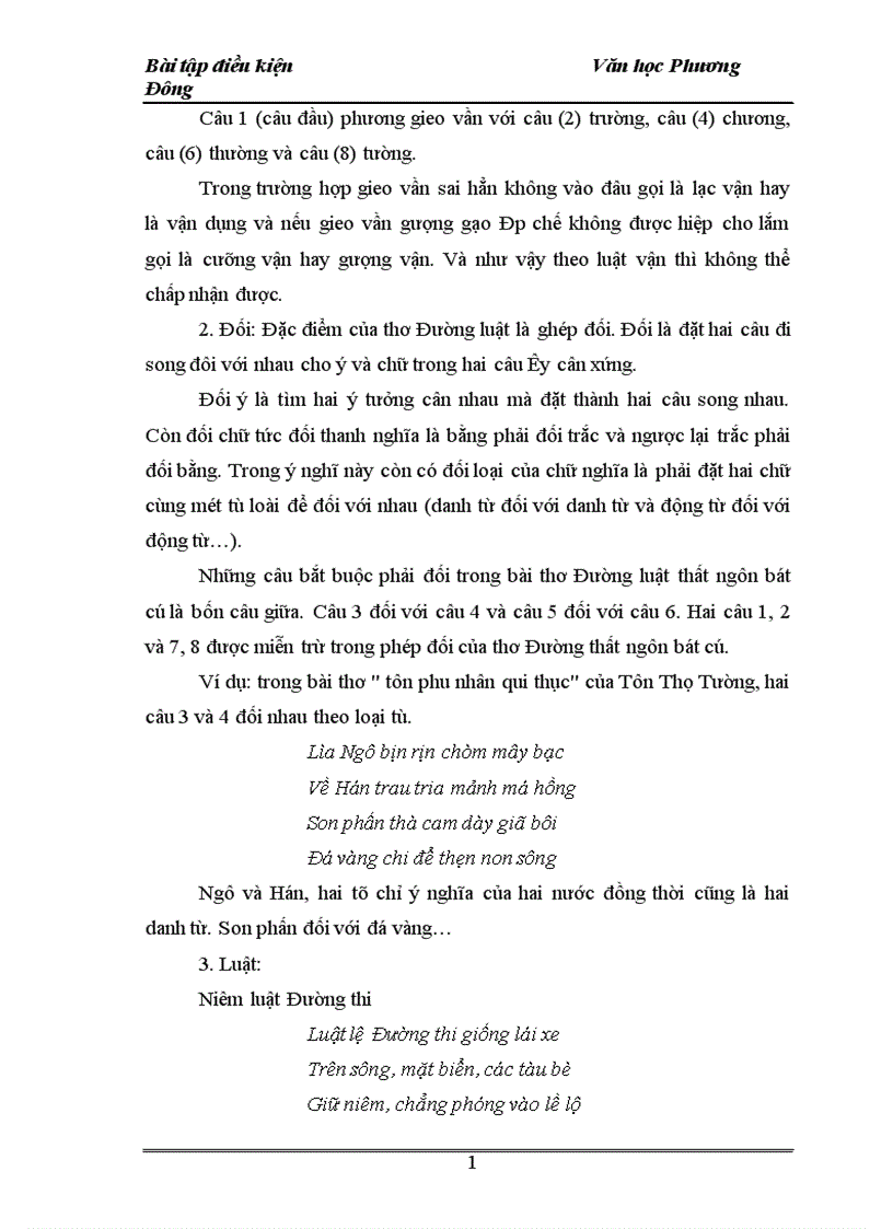 image for page ảnh hưởng của thơ Đường đến văn học Việt Nam