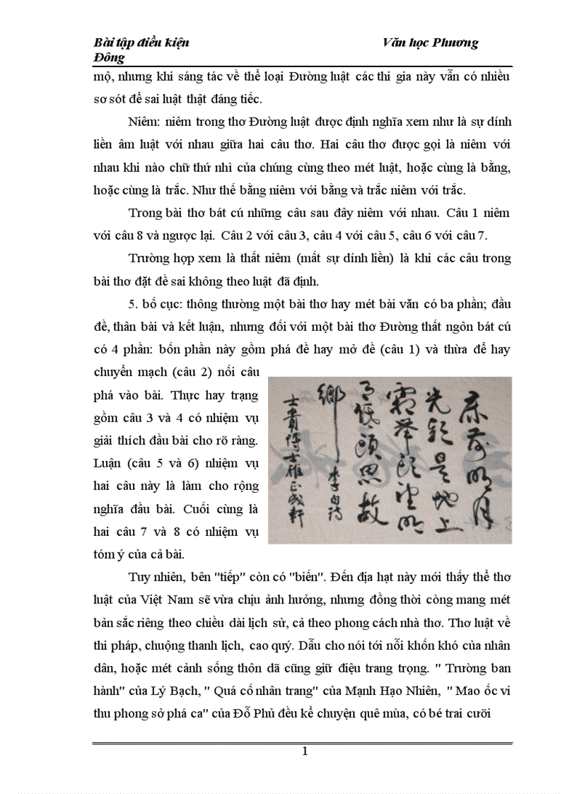 image for page ảnh hưởng của thơ Đường đến văn học Việt Nam