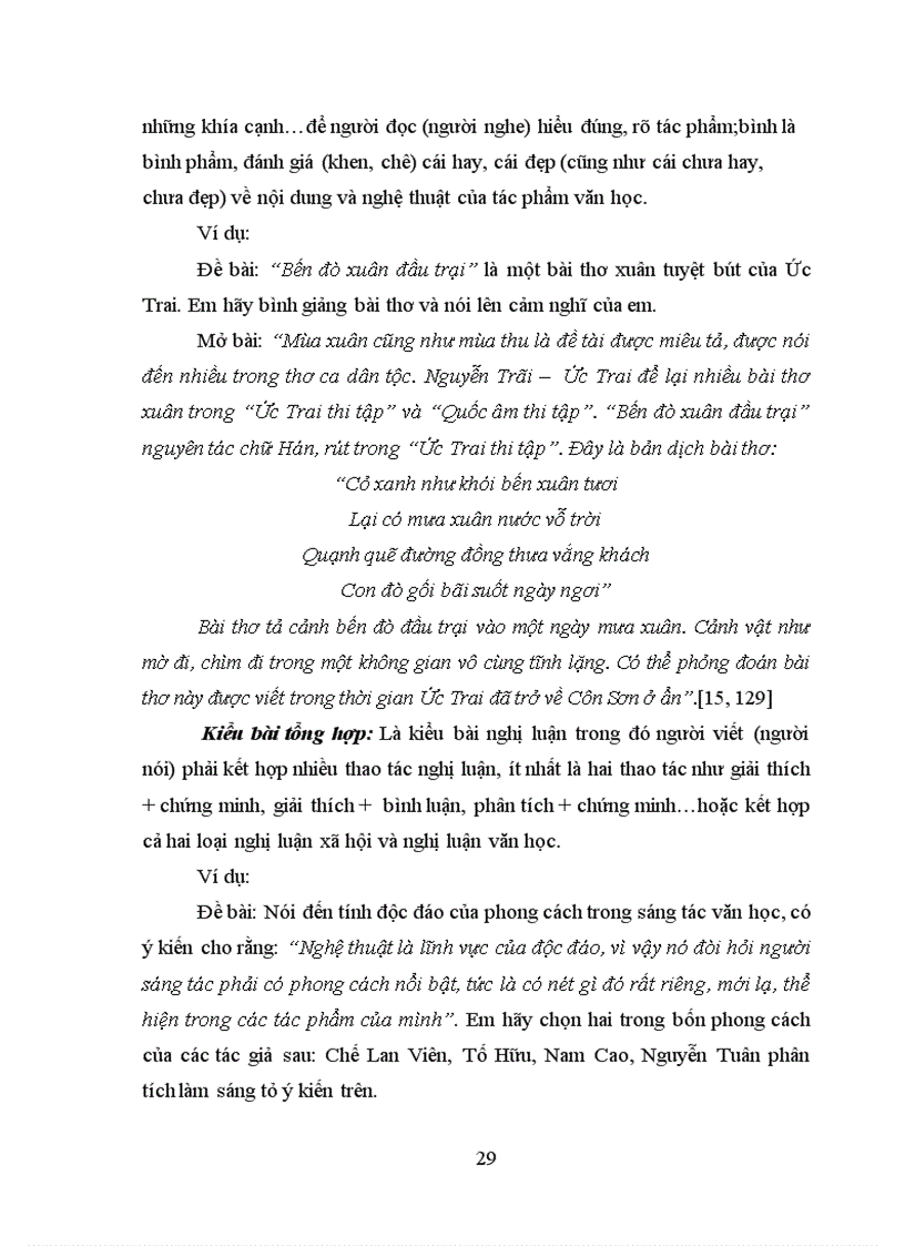 image for page Rèn kĩ năng viết đoạn mở bài trong bài văn nghị luận cho học sinh Trung học phổ thông