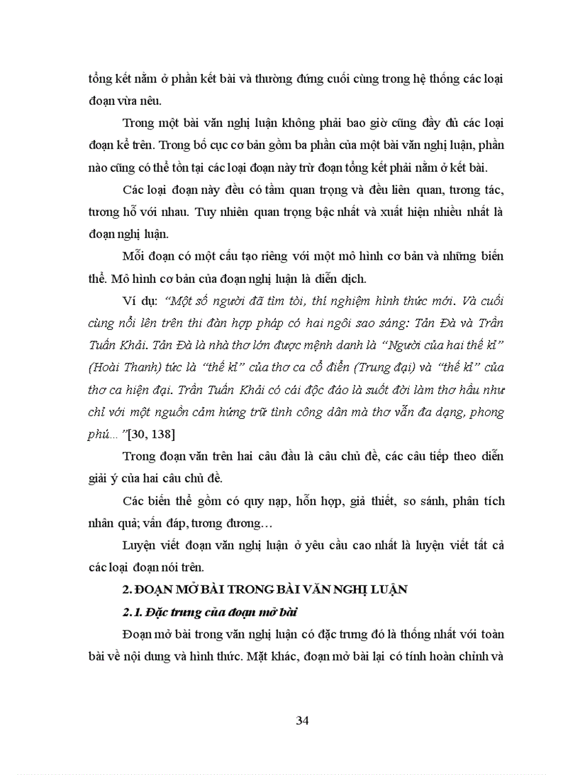 image for page Rèn kĩ năng viết đoạn mở bài trong bài văn nghị luận cho học sinh Trung học phổ thông