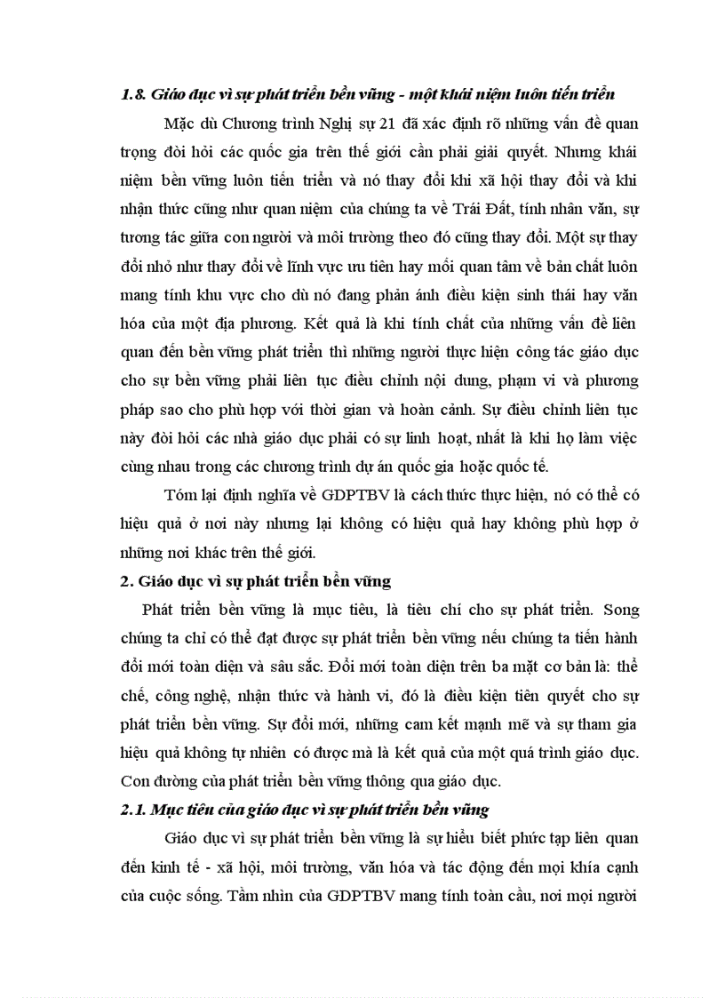 image for page Giáo dục vì sự phát triển bền vững qua dạy học Địa lí lớp 12 ban nâng cao trung học phổ thông THPT