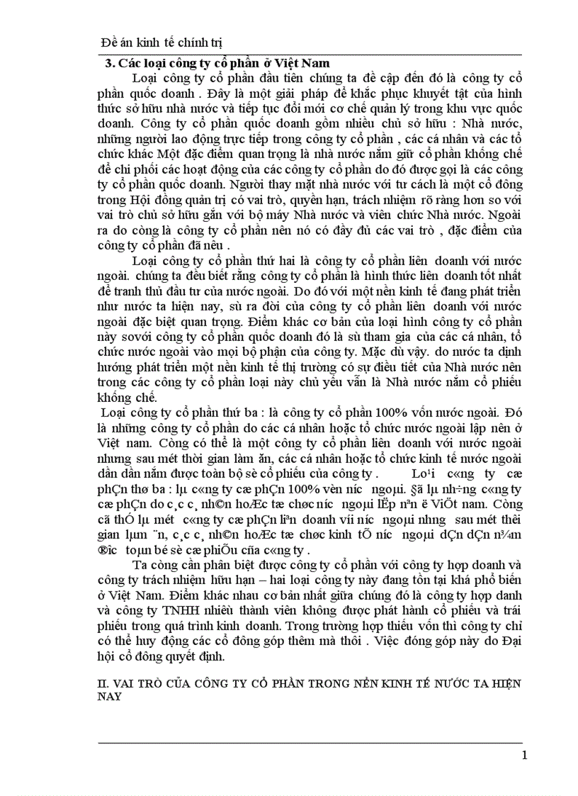 image for page Công ty cổ phần và vai trò của nó trong phát triển kinh tế ở nước ta hiện nay 1