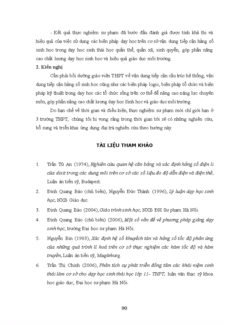 image for page Vận dụng tiếp cận hằng số sinh học trong dạy học sinh thái học quần thể quần xã sinh quyển sinh học 12 THPT