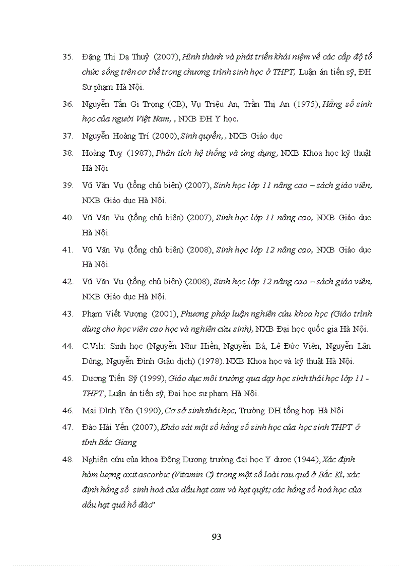 image for page Vận dụng tiếp cận hằng số sinh học trong dạy học sinh thái học quần thể quần xã sinh quyển sinh học 12 THPT