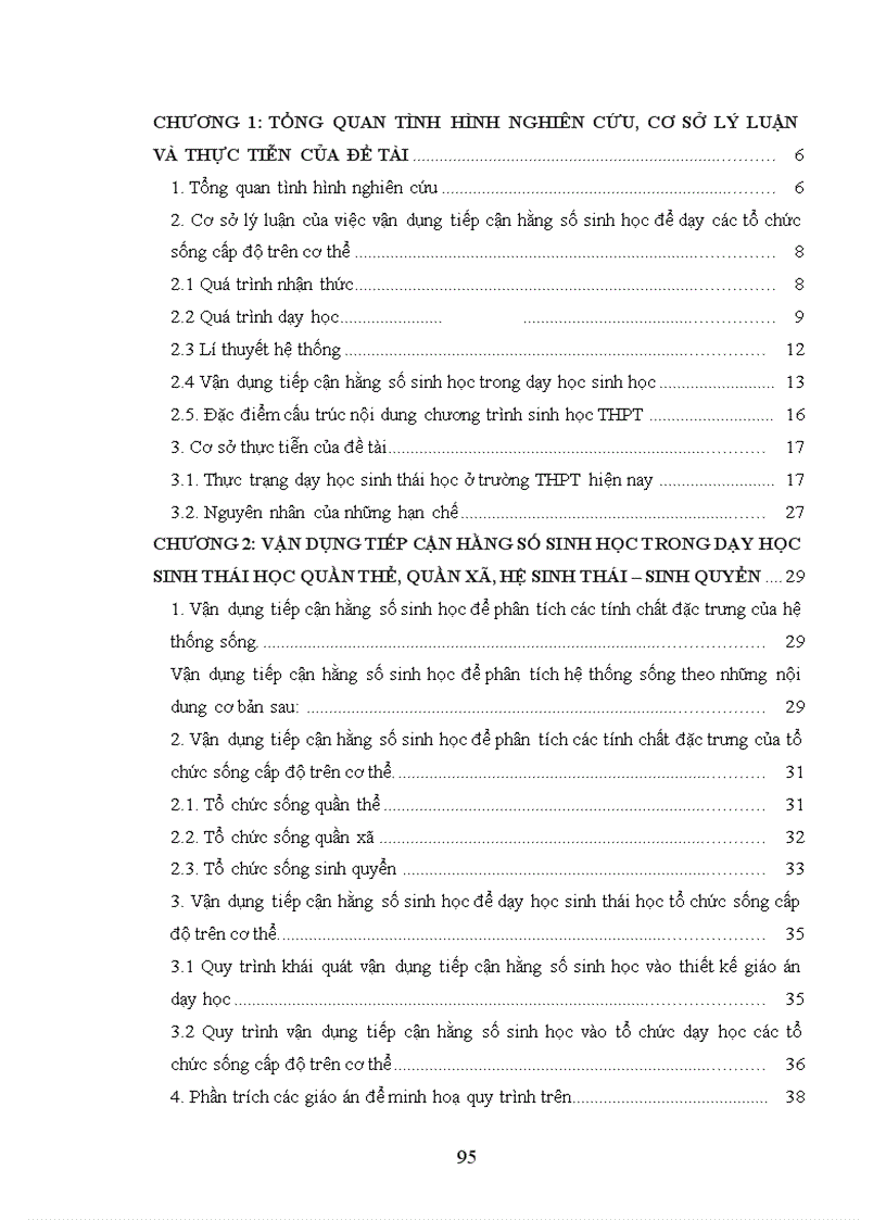 image for page Vận dụng tiếp cận hằng số sinh học trong dạy học sinh thái học quần thể quần xã sinh quyển sinh học 12 THPT