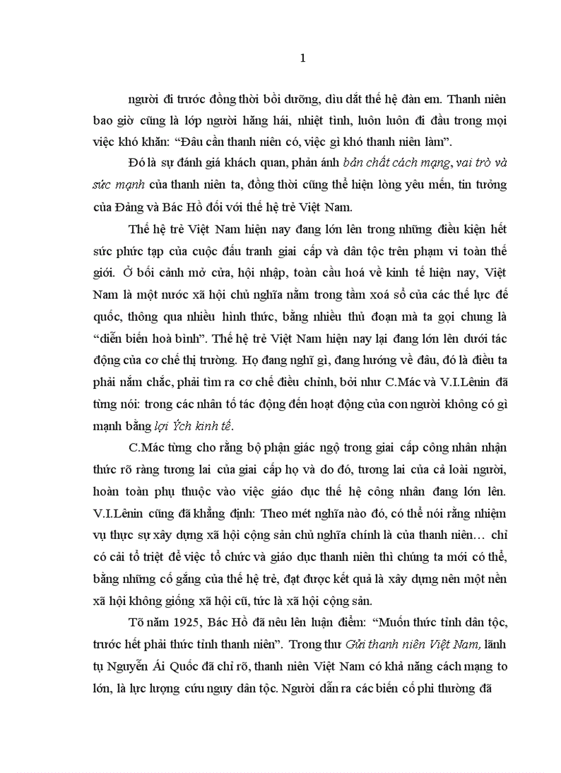 image for page Giáo dục chủ nghĩa yêu nước Hồ Chí Minh cho thanh niên tỉnh Thanh Hóa trong thời kỳ đẩy mạnh công nghiệp hoá hiện đại hoá đất nước 1