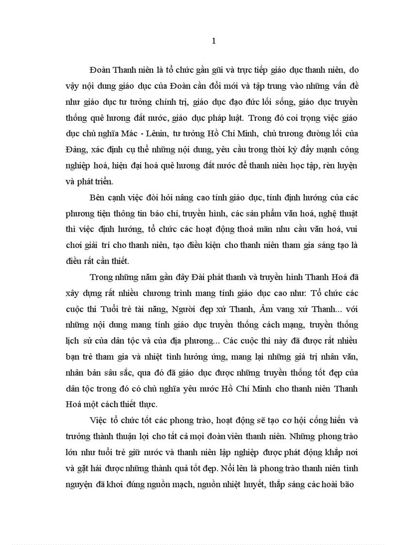 image for page Giáo dục chủ nghĩa yêu nước Hồ Chí Minh cho thanh niên tỉnh Thanh Hóa trong thời kỳ đẩy mạnh công nghiệp hoá hiện đại hoá đất nước 1